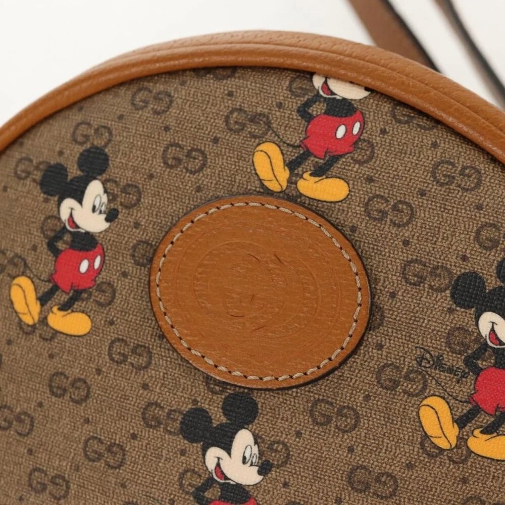 GUCCI Micro GG Supreme Disney Mini Backpack PVC Beige Gold 603730 Auth am9564M - Picture 3 of 15